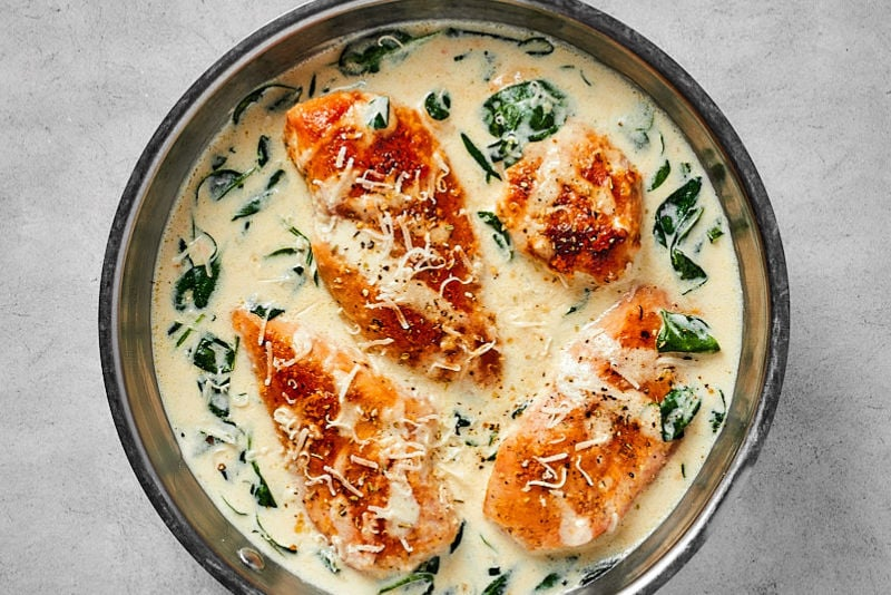 Cooked Chicken Florentine